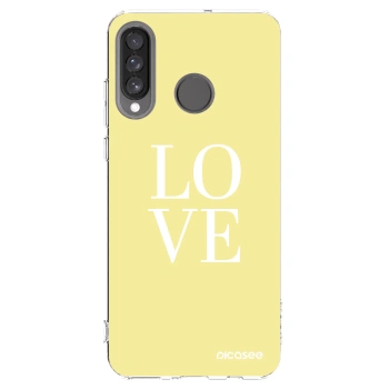 Picasee διαφανής θήκη σιλικόνης Huawei P30 Lite - Love