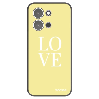 Picasee Μαύρη θήκη σιλικόνης για Xiaomi Redmi 15C 5G - Love