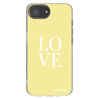 Picasee διαφανής θήκη σιλικόνης Apple iPhone 17e - Love