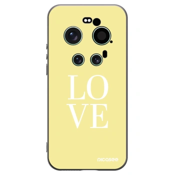 Picasee Μαύρη θήκη σιλικόνης για Xiaomi 17 Ultra - Love