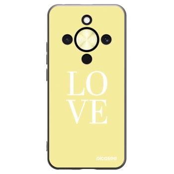 Picasee Μαύρη θήκη σιλικόνης για Honor Magic8 Lite 5G - Love