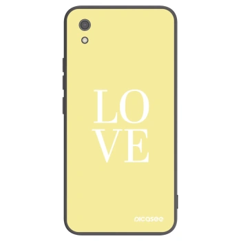 Picasee Μαύρη θήκη σιλικόνης για Xiaomi Redmi 7A - Love