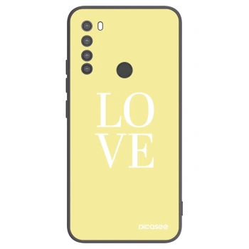Picasee Μαύρη θήκη σιλικόνης για Xiaomi Redmi Note 8 - Love