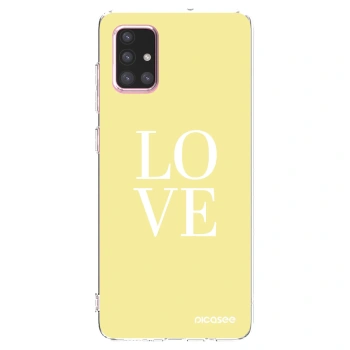 Picasee διαφανής θήκη σιλικόνης Samsung Galaxy A71 A715F - Love
