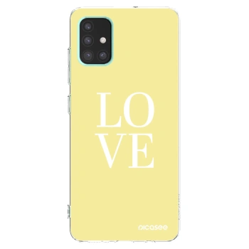 Picasee διαφανής θήκη σιλικόνης Samsung Galaxy A51 A515F - Love