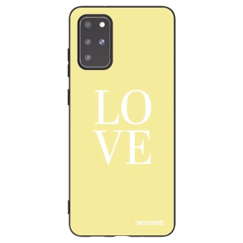 Picasee Μαύρη θήκη σιλικόνης για Samsung Galaxy S20+ G985F - Love