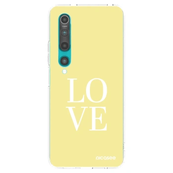 Picasee διαφανής θήκη σιλικόνης Xiaomi Mi 10 - Love