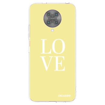 Picasee διαφανής θήκη σιλικόνης Xiaomi Poco F2 Pro - Love