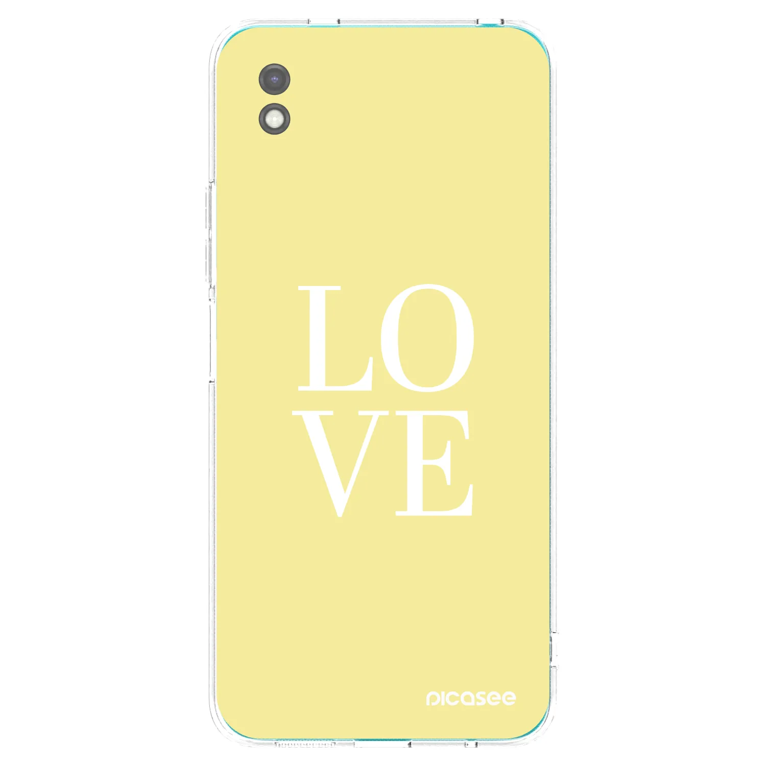Picasee Μαύρη θήκη σιλικόνης για Xiaomi Redmi 9A - Love