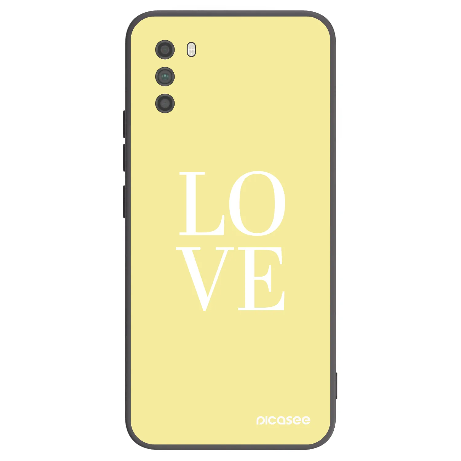 Picasee Μαύρη θήκη σιλικόνης για Xiaomi Poco M3 - Love