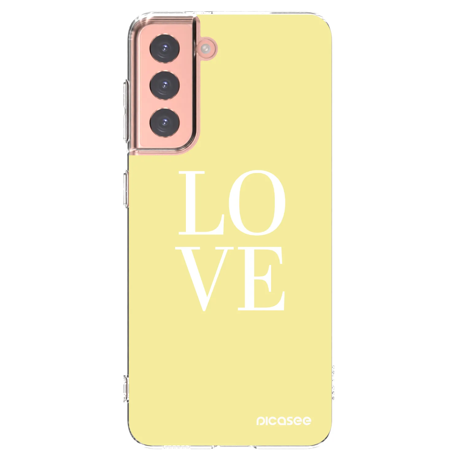 Picasee διαφανής θήκη σιλικόνης Samsung Galaxy S21 5G G991B - Love