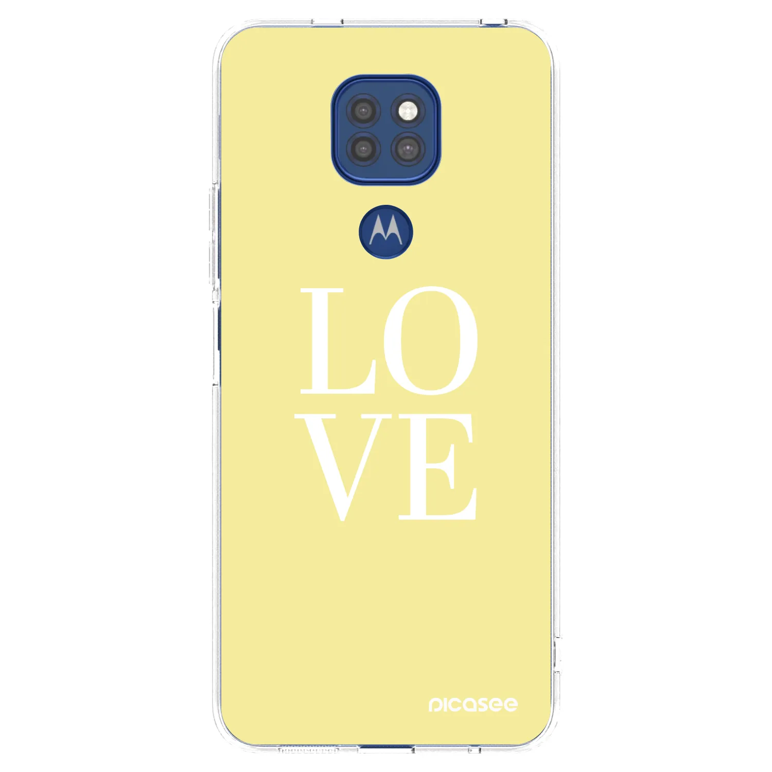 Picasee διαφανής θήκη σιλικόνης Motorola Moto G9 Play - Love