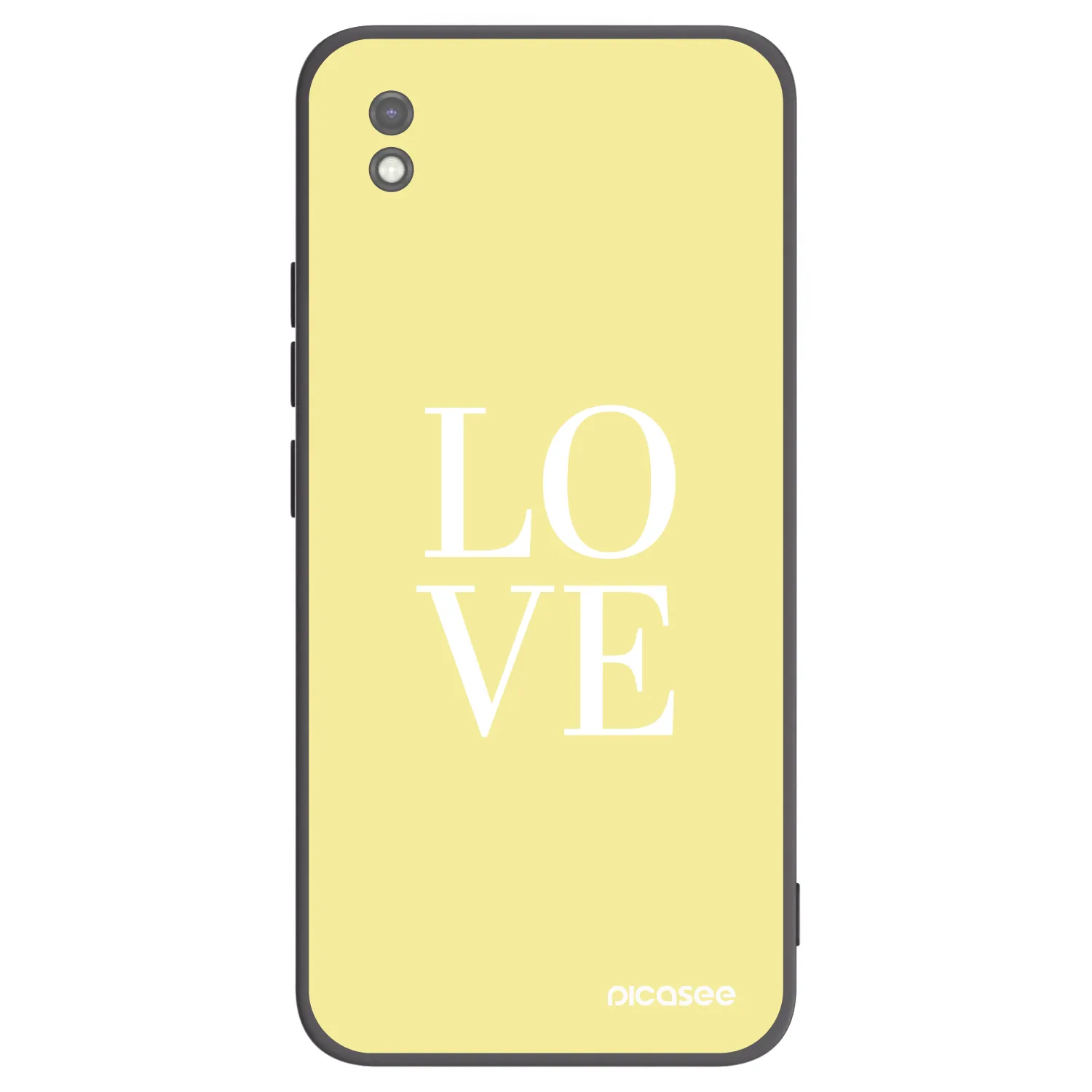 Picasee Μαύρη θήκη σιλικόνης για Xiaomi Redmi 9AT - Love