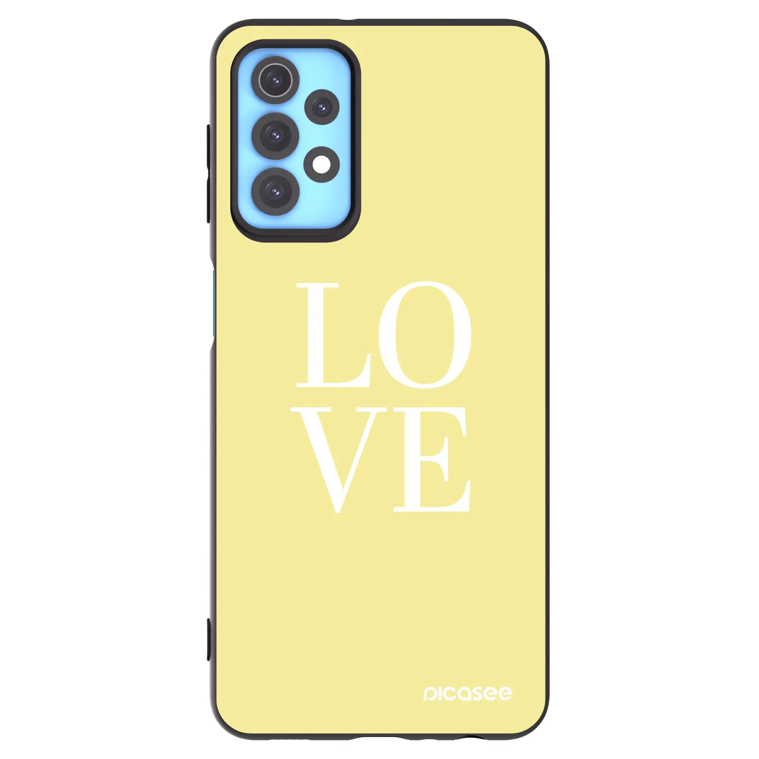 Picasee Μαύρη θήκη σιλικόνης για Samsung Galaxy A32 4G SM-A325F - Love