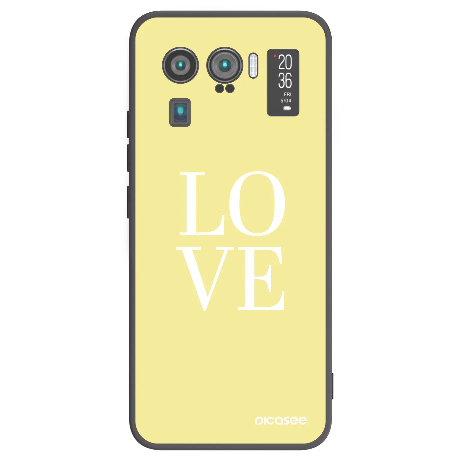 Picasee Μαύρη θήκη σιλικόνης για Xiaomi Mi 11 Ultra - Love