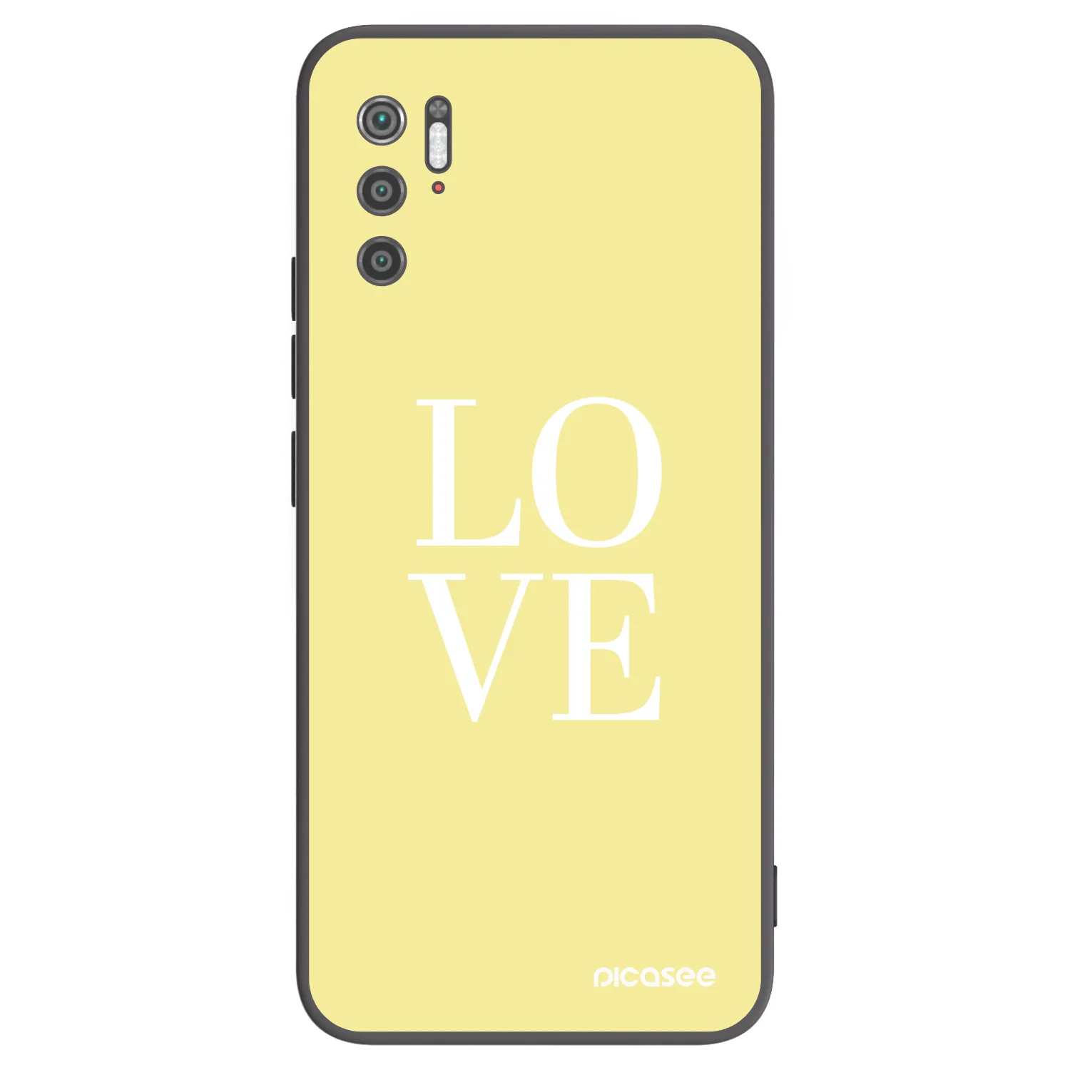 Picasee Μαύρη θήκη σιλικόνης για Xiaomi Poco M3 Pro 5G - Love
