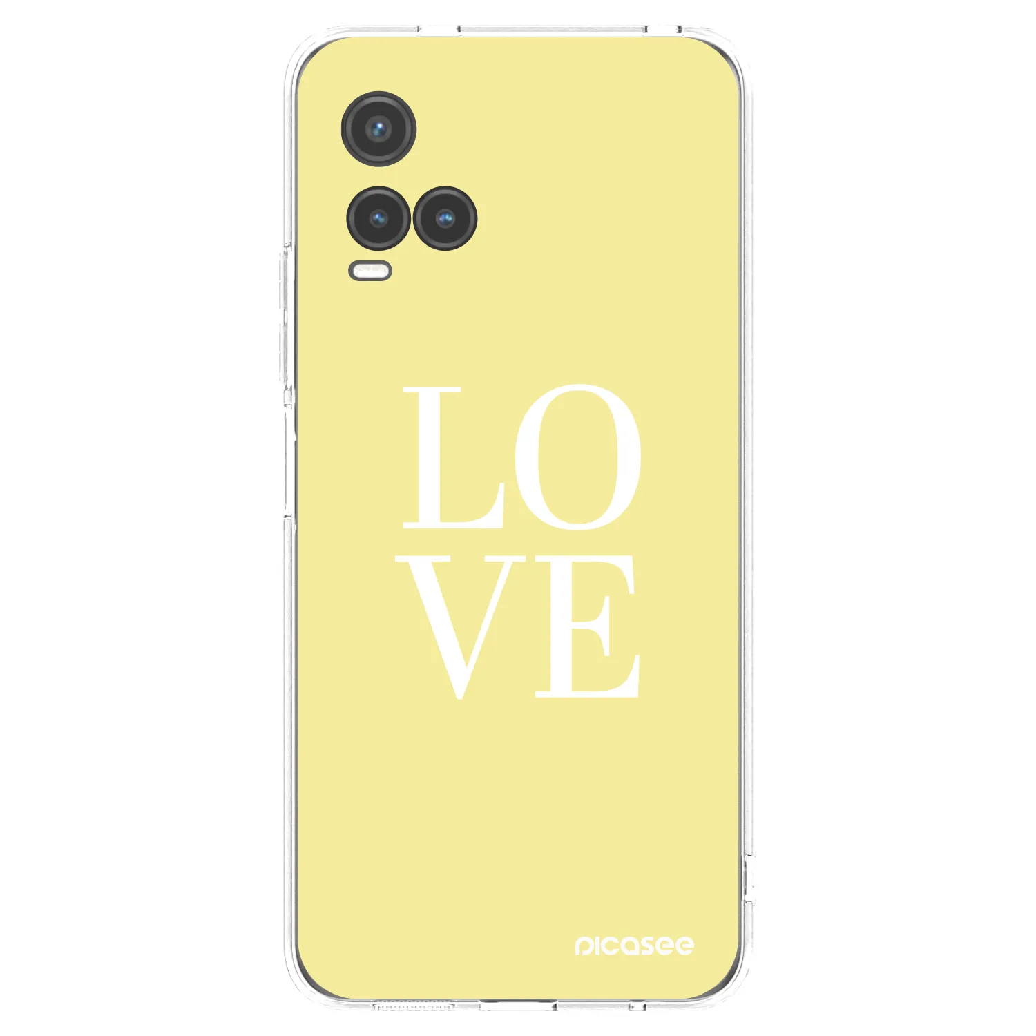 Picasee διαφανής θήκη σιλικόνης Vivo Y33s - Love