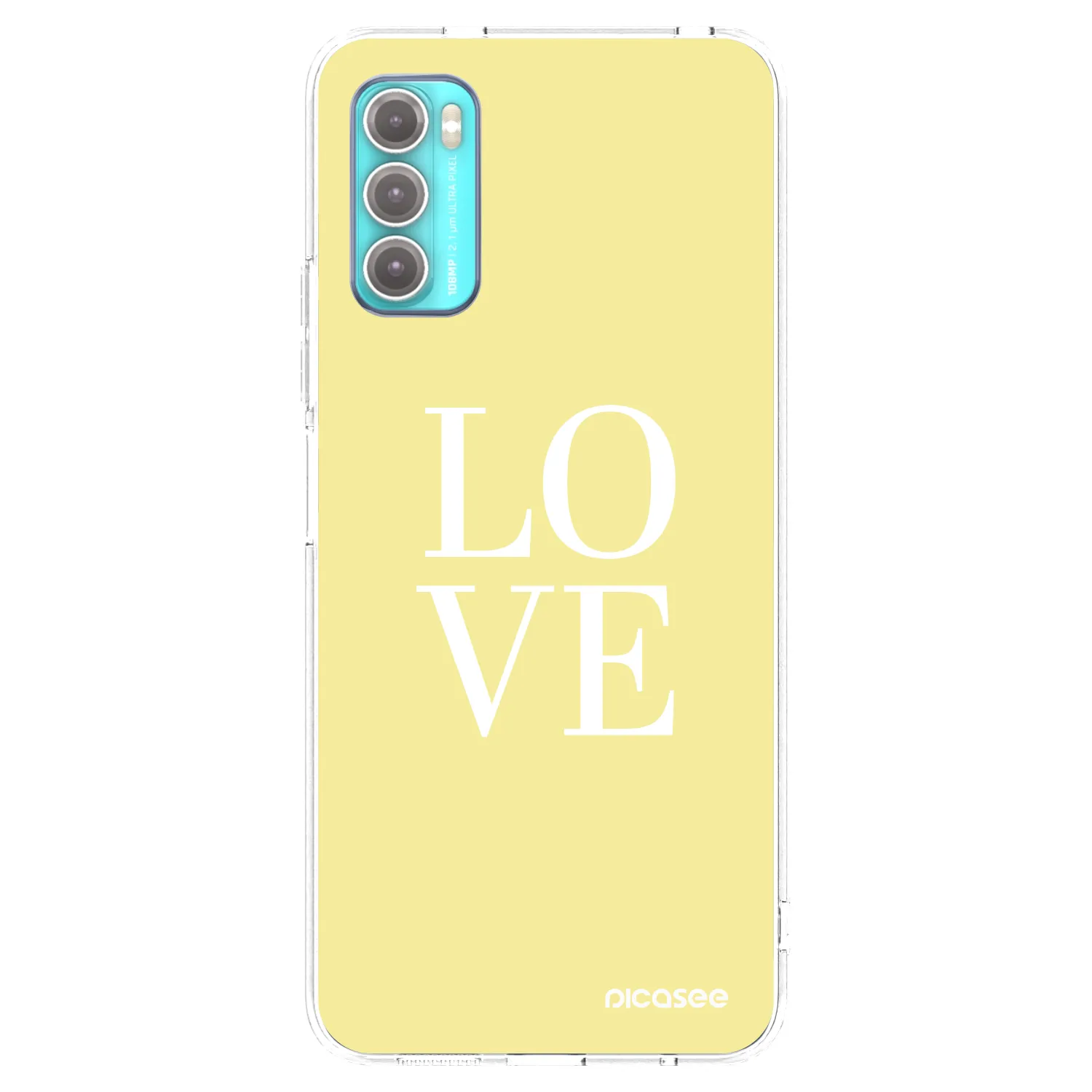 Picasee διαφανής θήκη σιλικόνης Motorola Moto G60 - Love