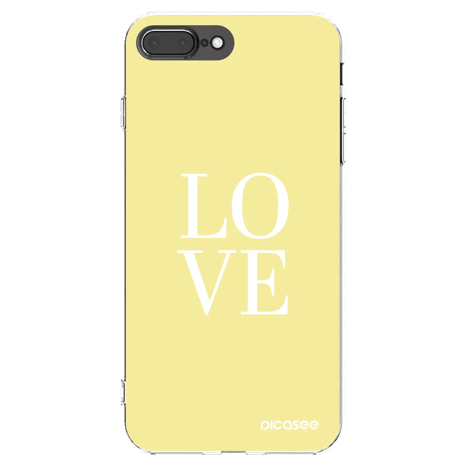 Picasee διαφανής θήκη σιλικόνης Apple iPhone 7 Plus - Love