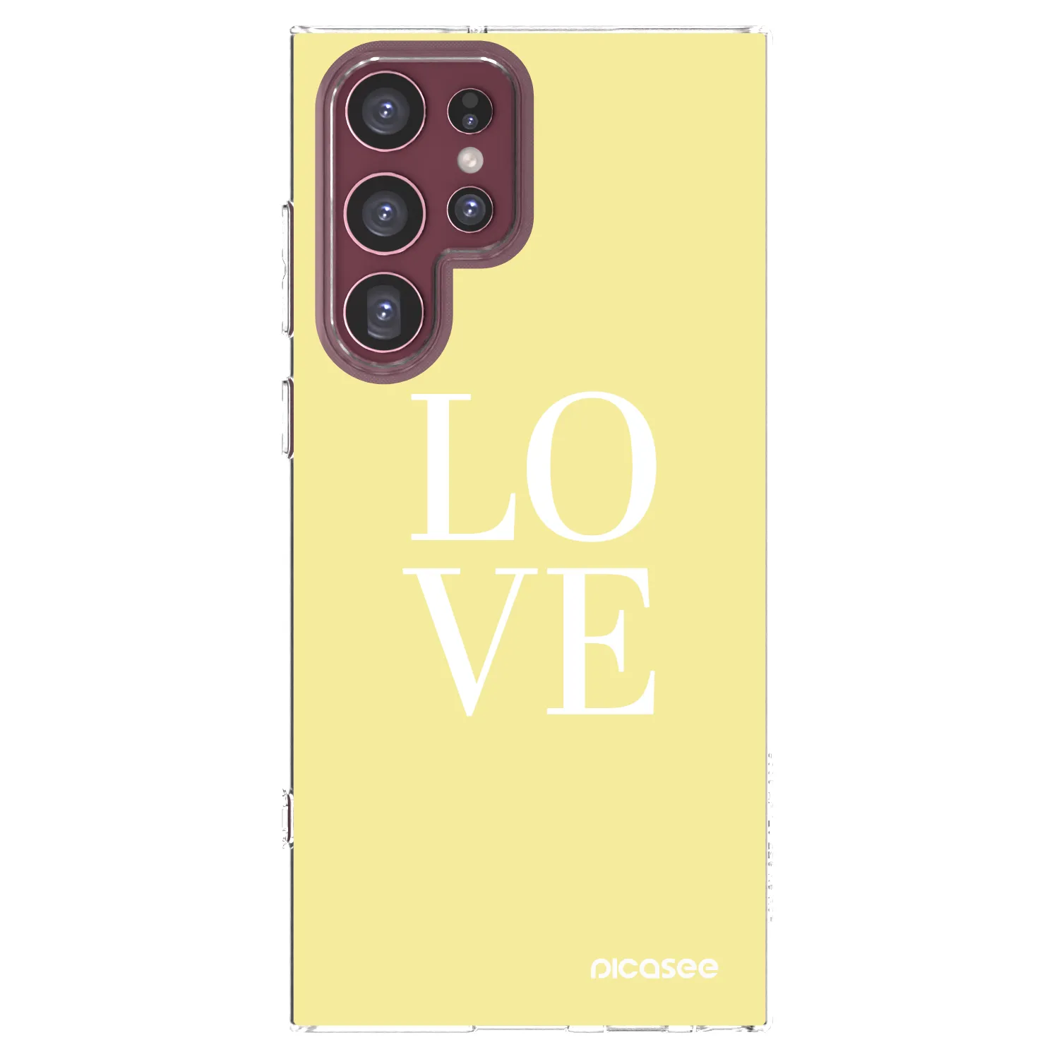 Picasee διαφανής θήκη σιλικόνης Samsung Galaxy S22 Ultra 5G - Love