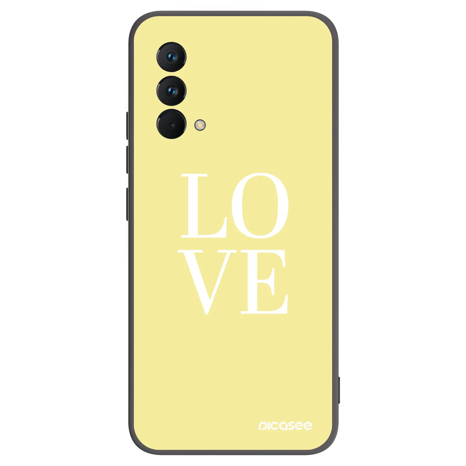 Picasee Μαύρη θήκη σιλικόνης για Realme GT Master Edition 5G - Love