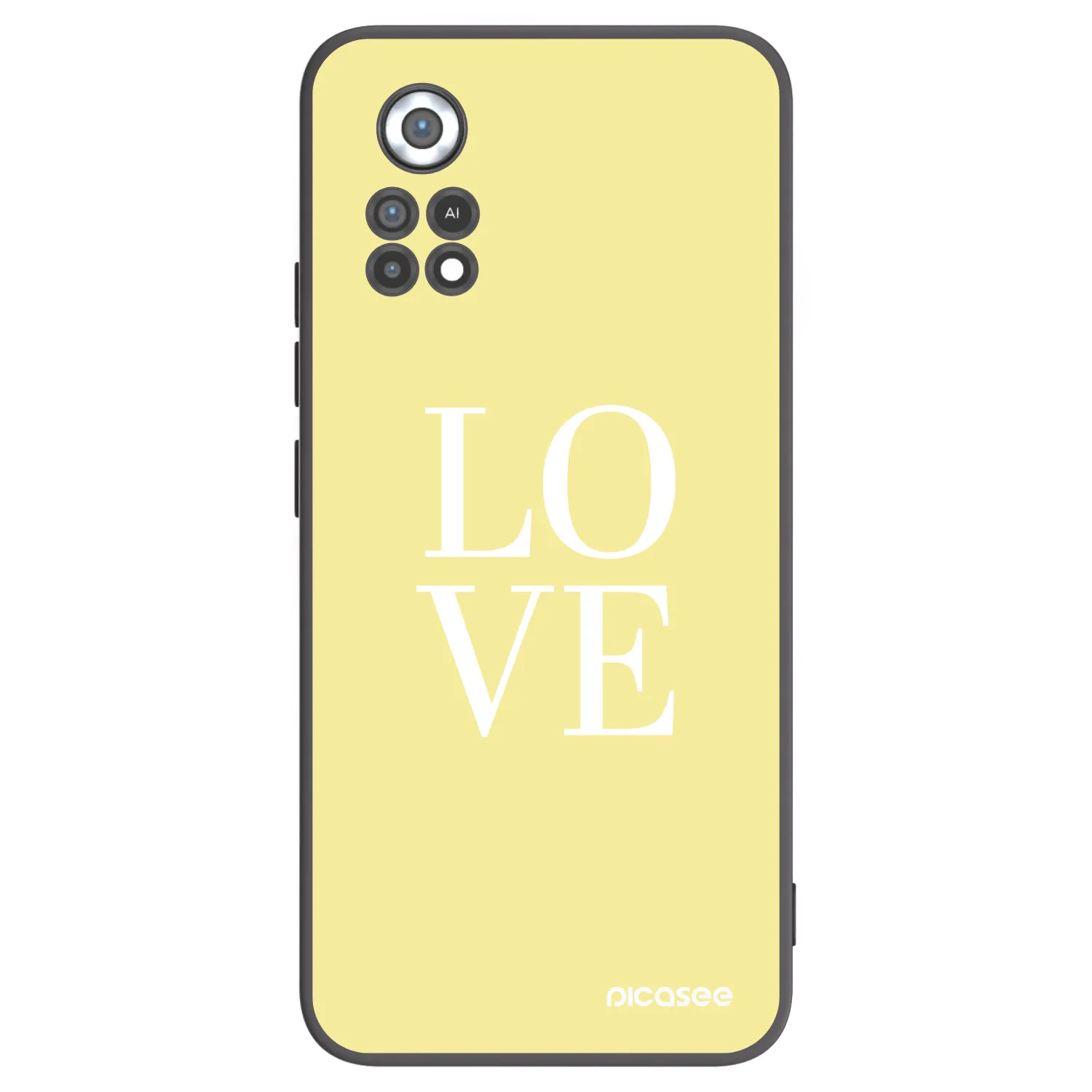 Picasee Μαύρη θήκη σιλικόνης για Xiaomi Poco X4 Pro 5G - Love