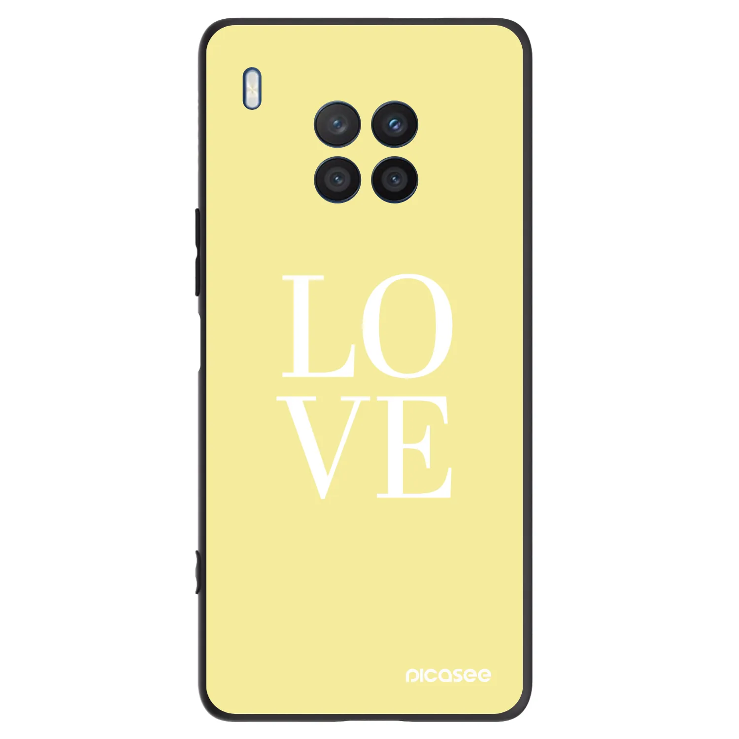Picasee Μαύρη θήκη σιλικόνης για Honor 50 Lite - Love