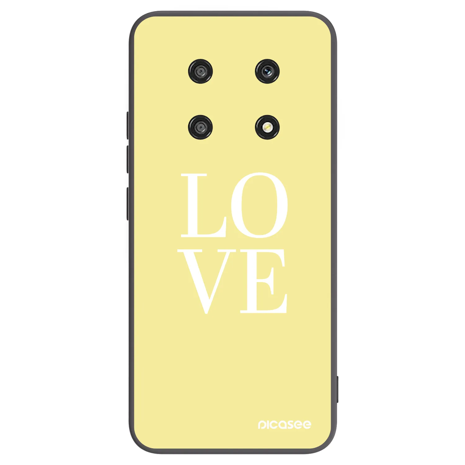 Picasee Μαύρη θήκη σιλικόνης για Honor Magic4 Lite 5G - Love