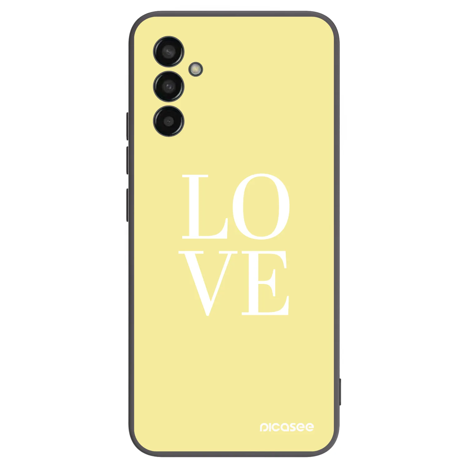 Picasee Μαύρη θήκη σιλικόνης για Samsung Galaxy M13 M135F - Love