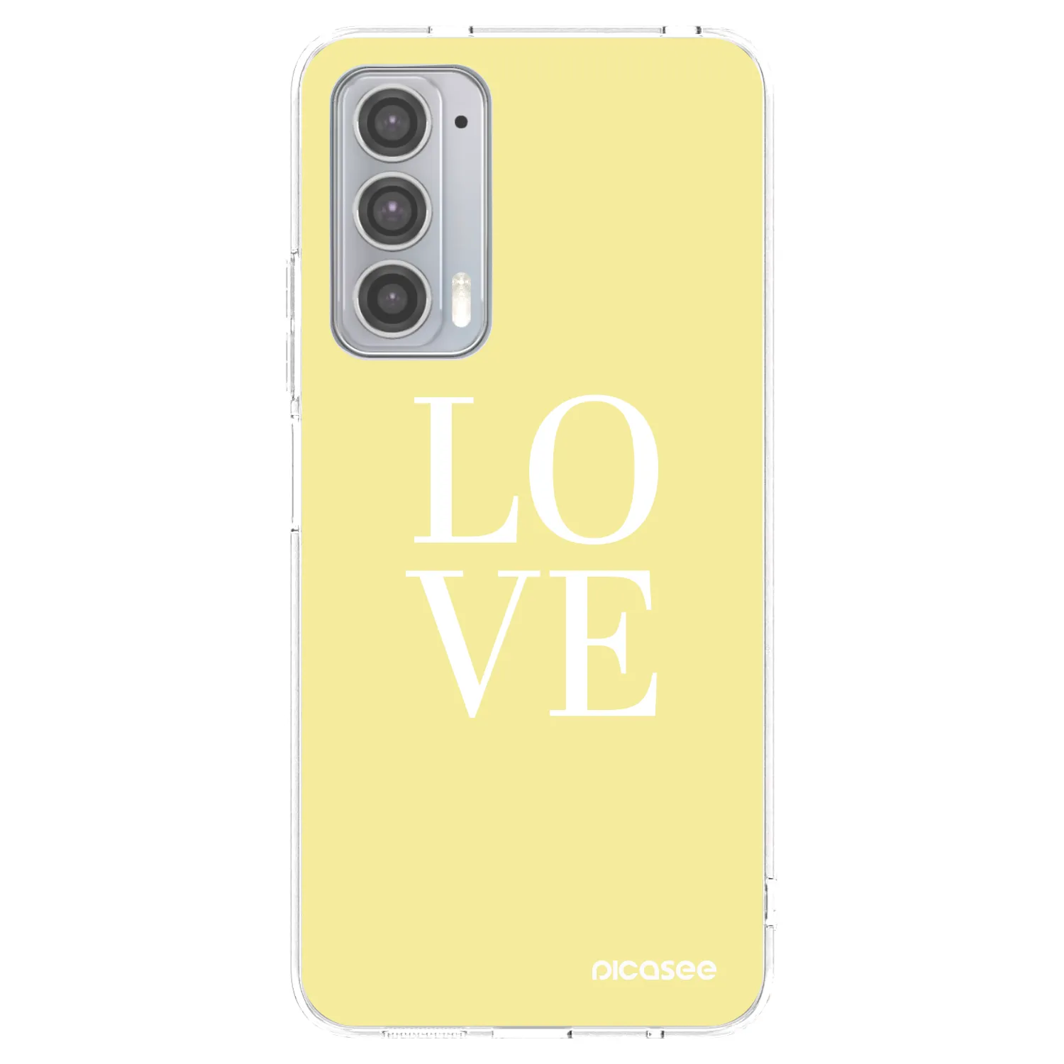 Picasee διαφανής θήκη σιλικόνης Motorola Edge 20 - Love