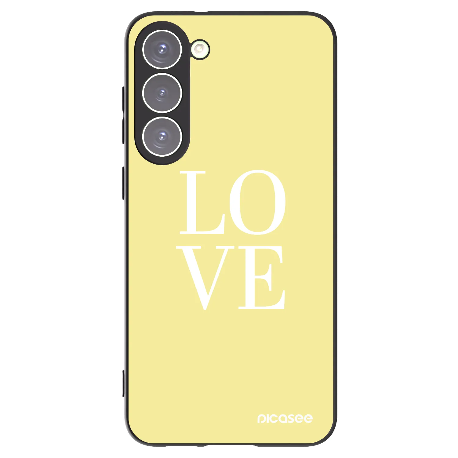 Picasee Μαύρη θήκη σιλικόνης για Samsung Galaxy S23+ 5G - Love