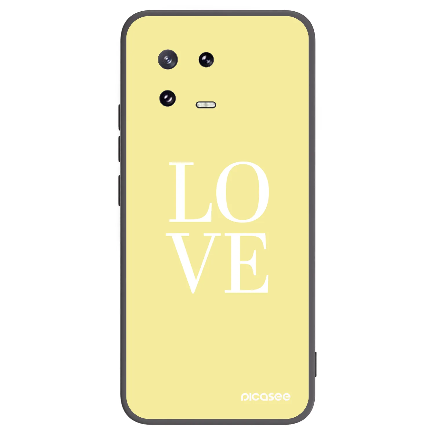 Picasee Μαύρη θήκη σιλικόνης για Xiaomi 13 Pro - Love