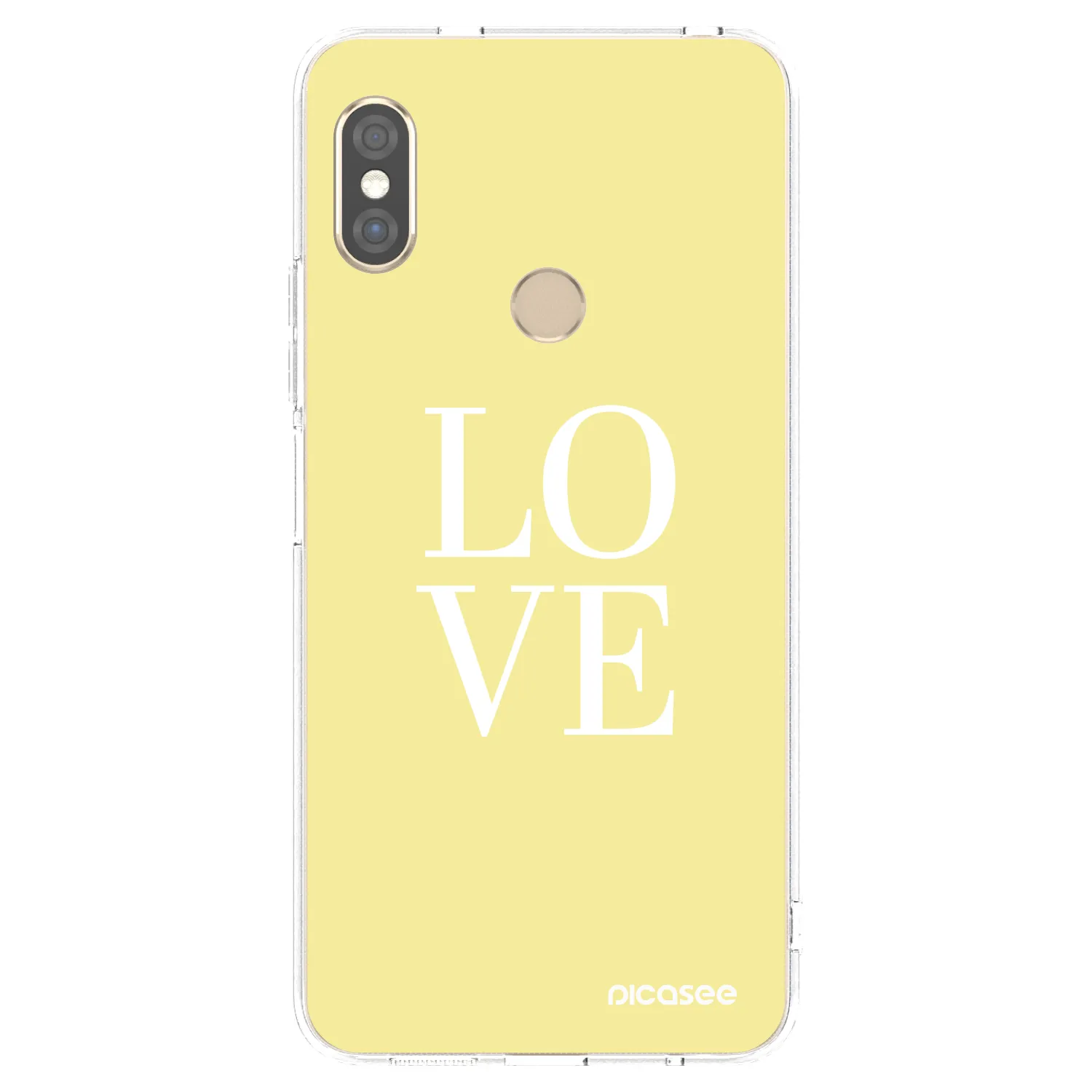Picasee διαφανής θήκη σιλικόνης Xiaomi Redmi Note 5 Global - Love