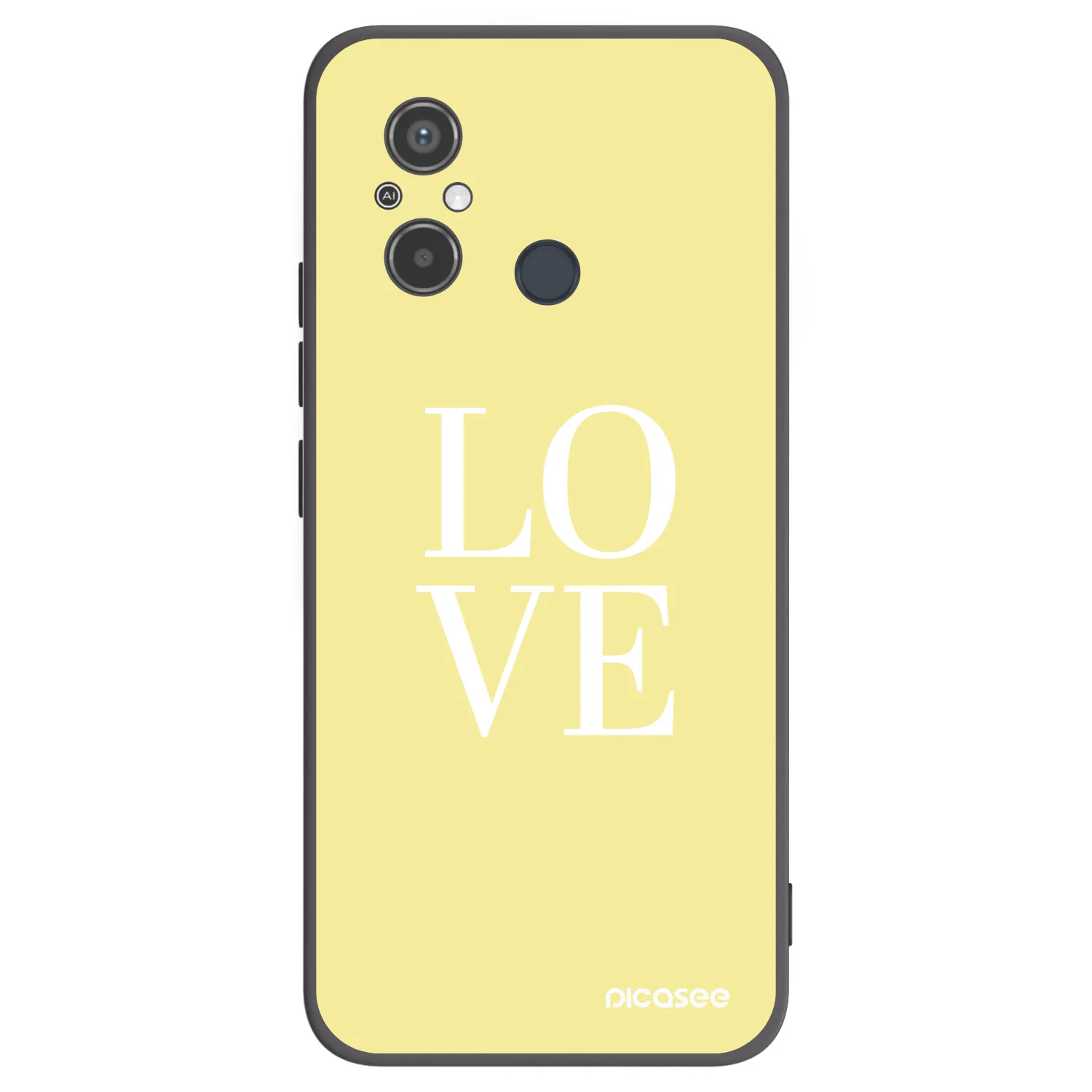 Picasee Μαύρη θήκη σιλικόνης για Xiaomi Redmi 12C - Love
