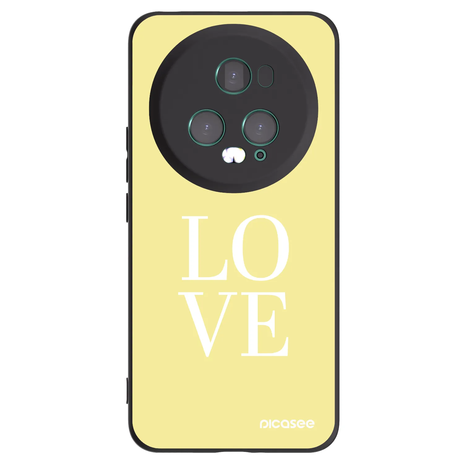 Picasee Μαύρη θήκη σιλικόνης για Honor Magic5 Pro - Love