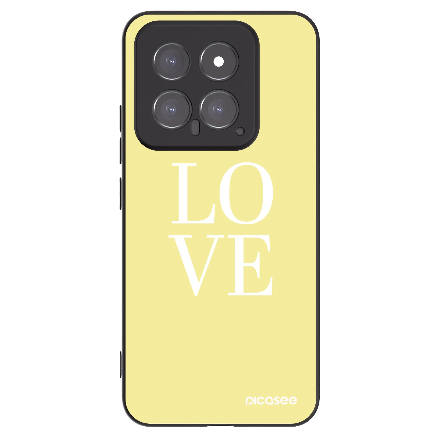 Picasee Μαύρη θήκη σιλικόνης για Xiaomi 14 - Love