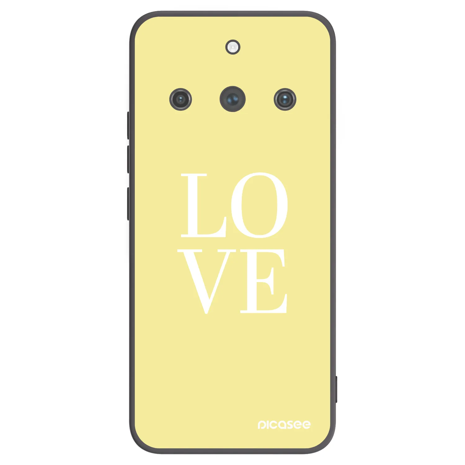 Picasee Μαύρη θήκη σιλικόνης για Realme 11 Pro+ - Love