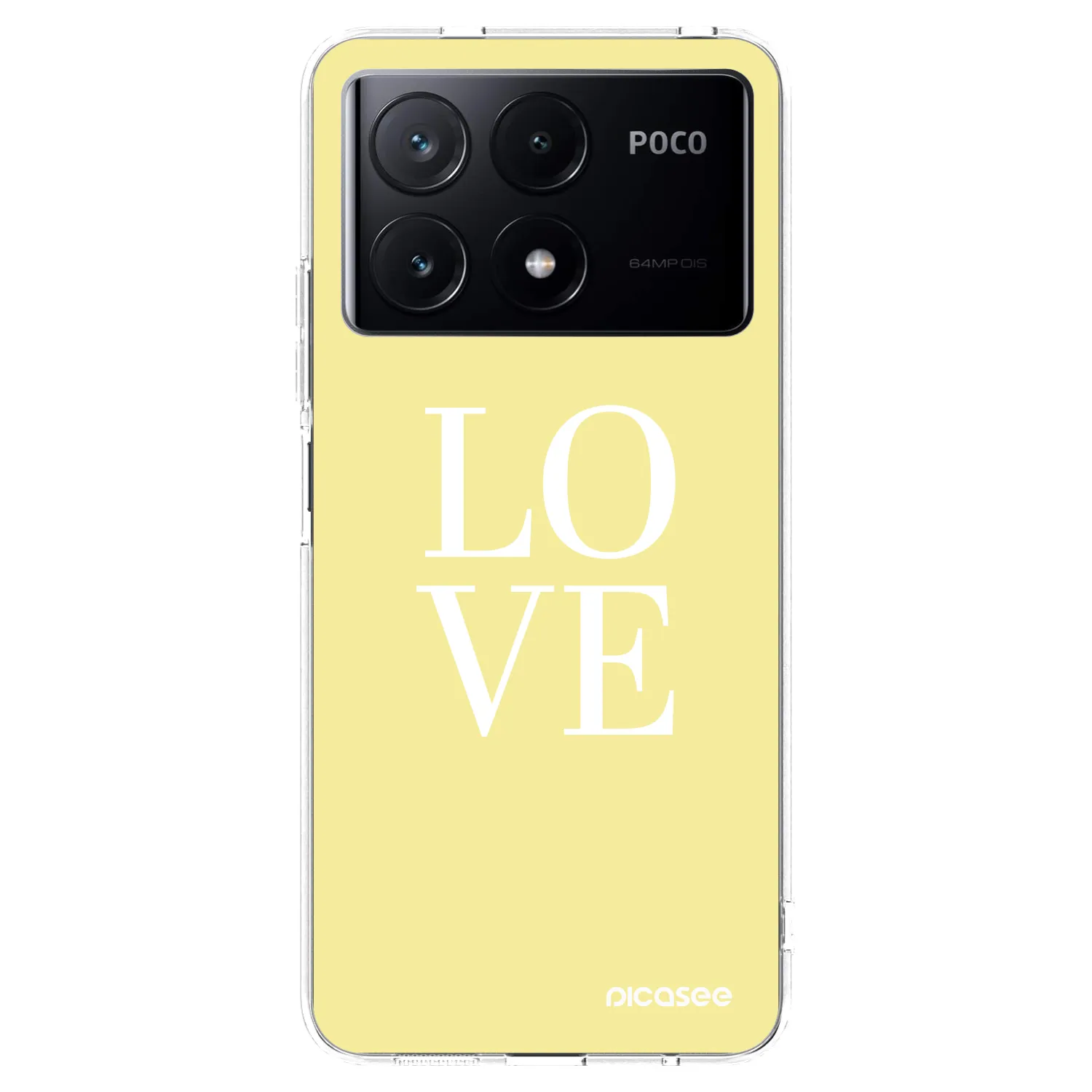 Picasee διαφανής θήκη σιλικόνης Xiaomi Poco X6 Pro - Love