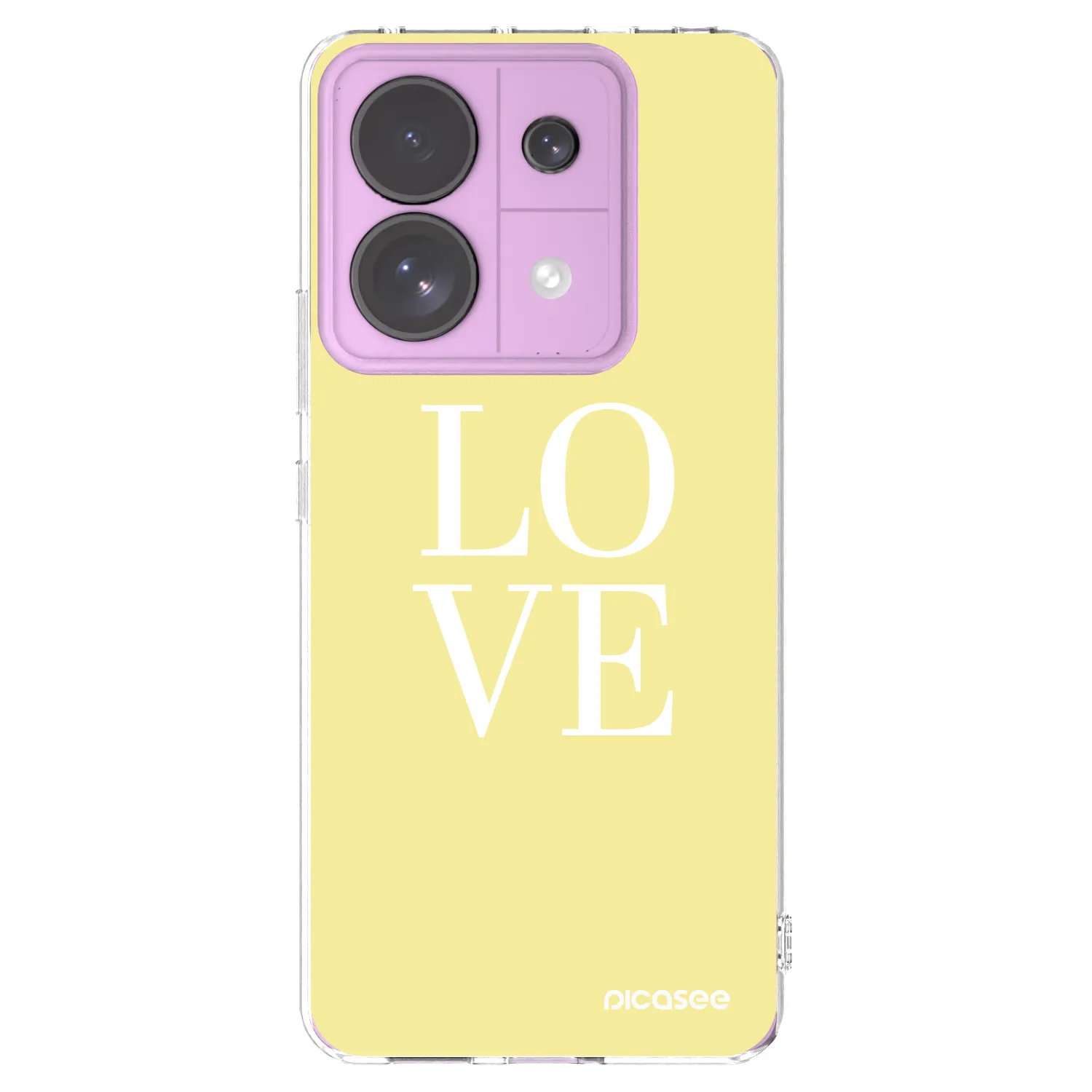 Picasee διαφανής θήκη σιλικόνης Xiaomi Redmi Note 13 Pro 5G - Love