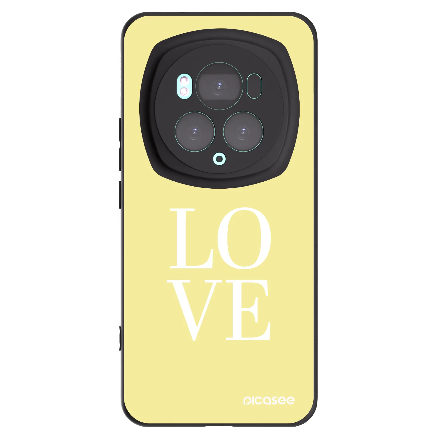 Picasee Μαύρη θήκη σιλικόνης για Honor Magic6 Pro - Love