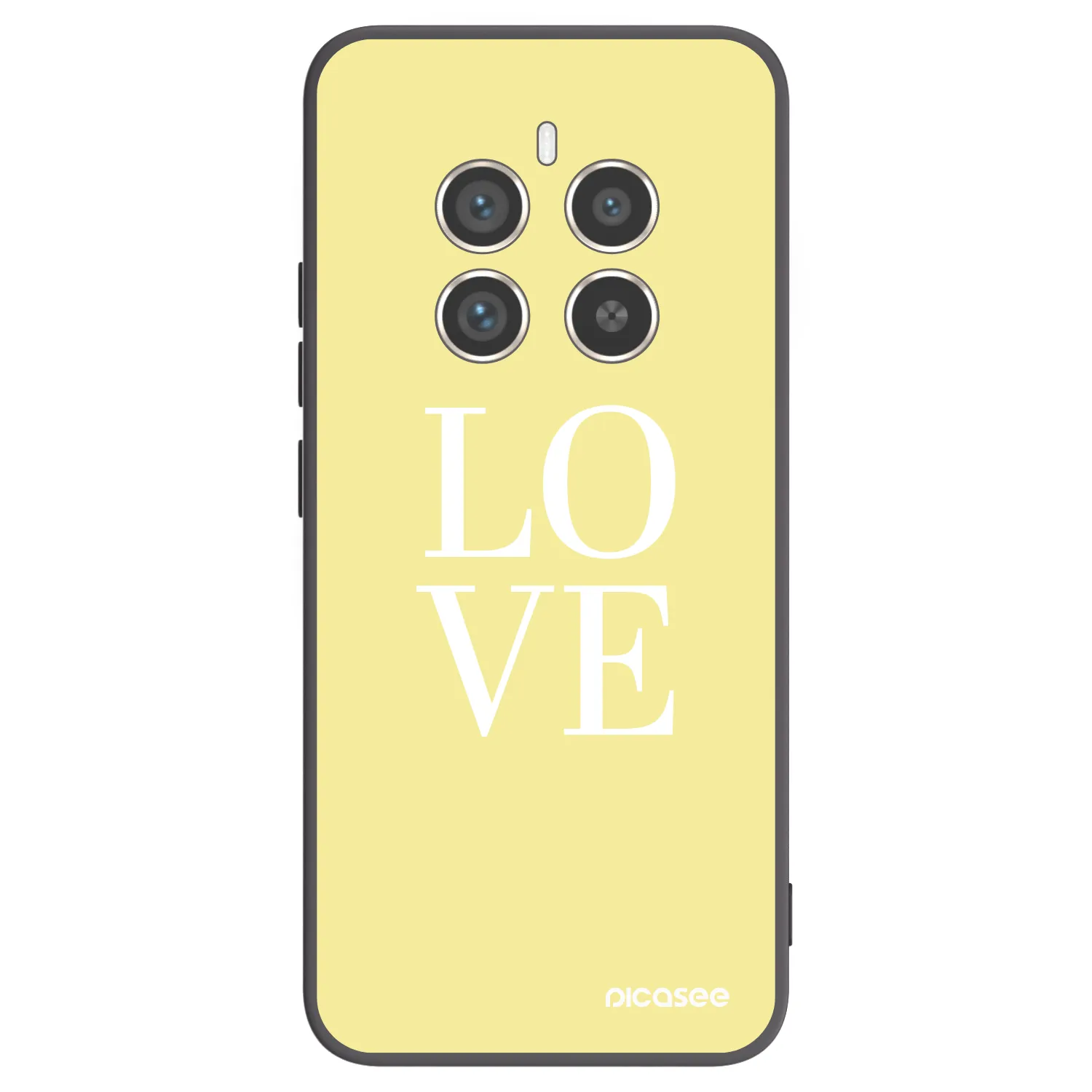 Picasee Μαύρη θήκη σιλικόνης για Realme 12 Pro 5G - Love