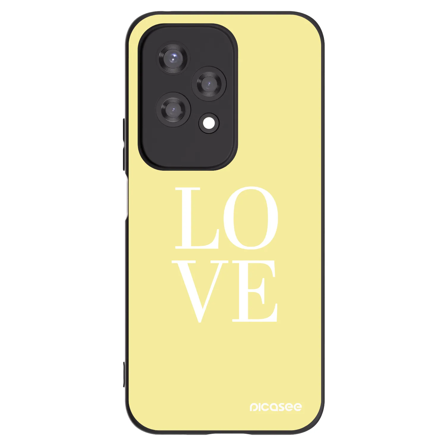 Picasee Μαύρη θήκη σιλικόνης για Honor 200 Lite - Love