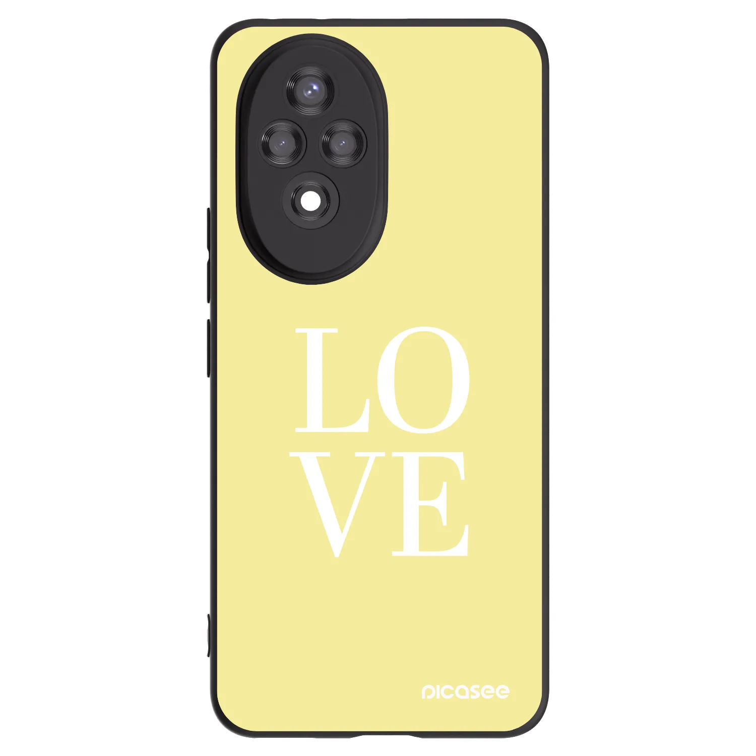 Picasee Μαύρη θήκη σιλικόνης για Honor 200 5G - Love