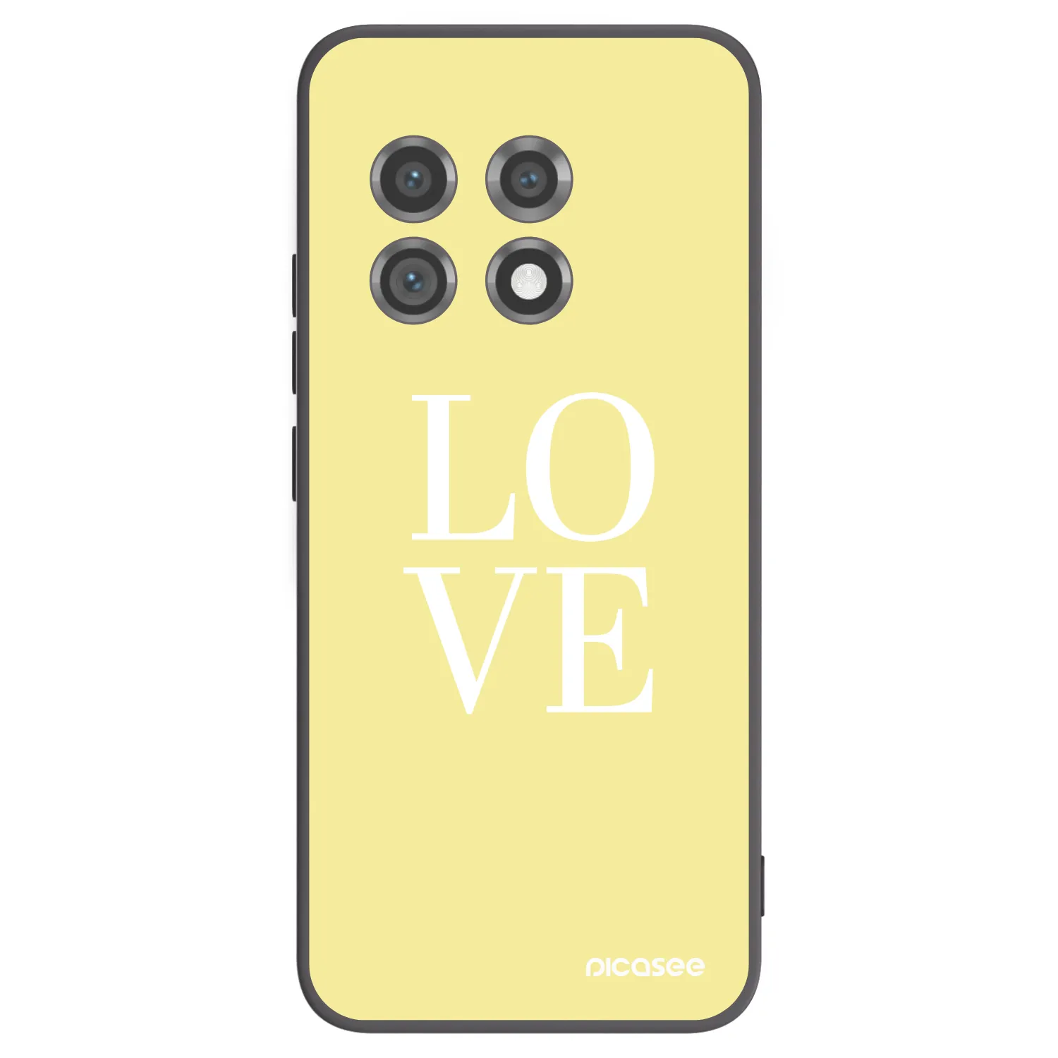 Picasee Μαύρη θήκη σιλικόνης για OnePlus 11 5G - Love
