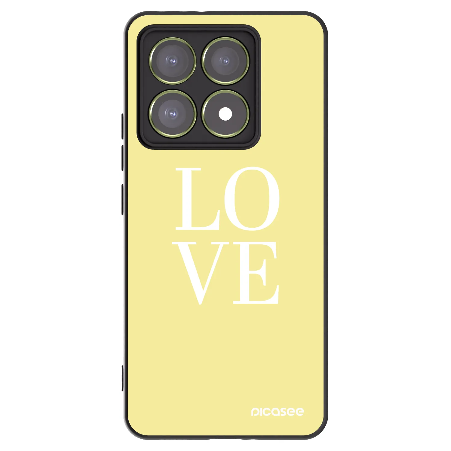 Picasee Μαύρη θήκη σιλικόνης για Xiaomi 14T - Love