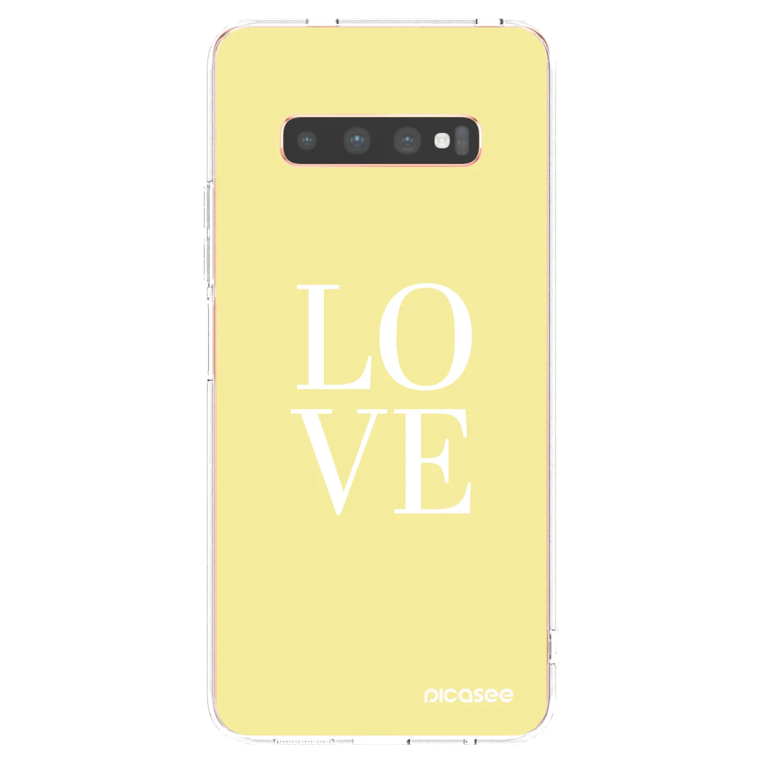 Picasee διαφανής θήκη σιλικόνης Samsung Galaxy S10 Plus G975 - Love
