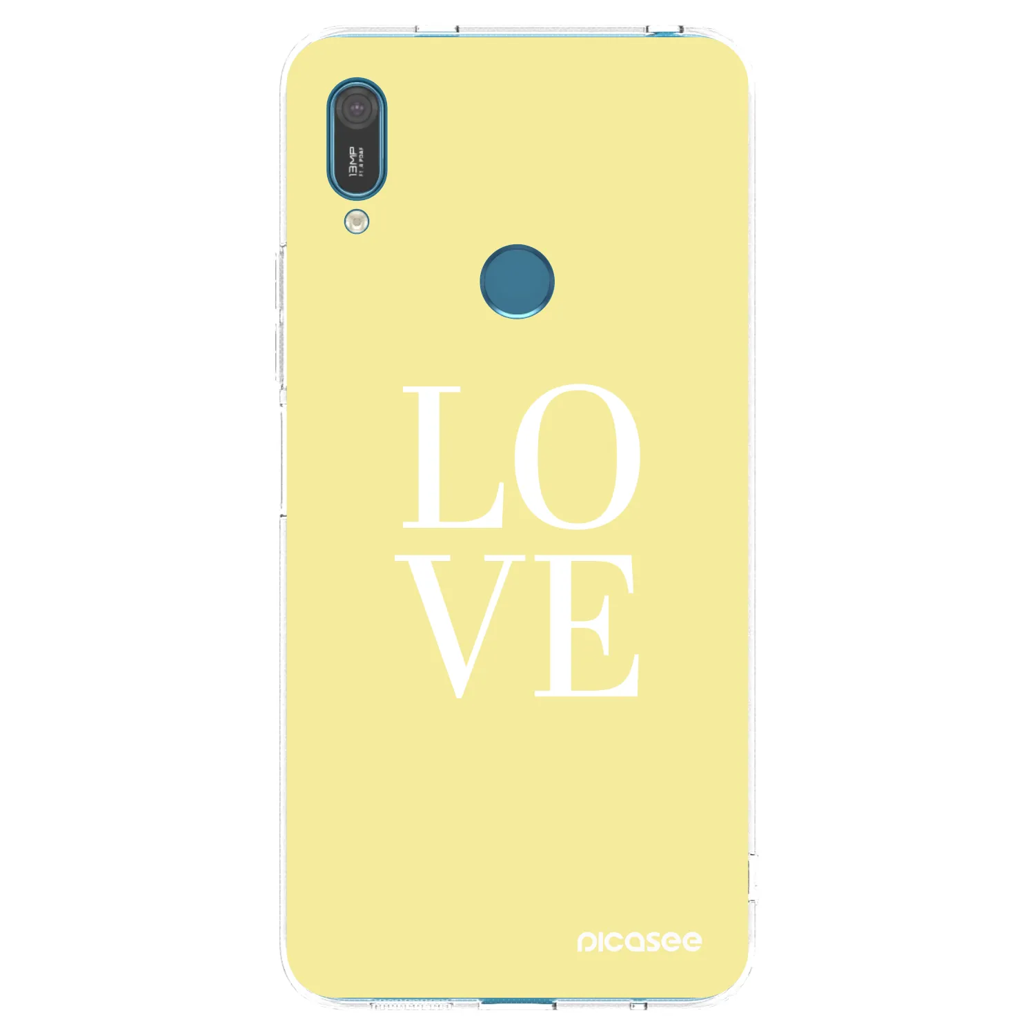 Picasee διαφανής θήκη σιλικόνης Huawei Y7 2019 - Love