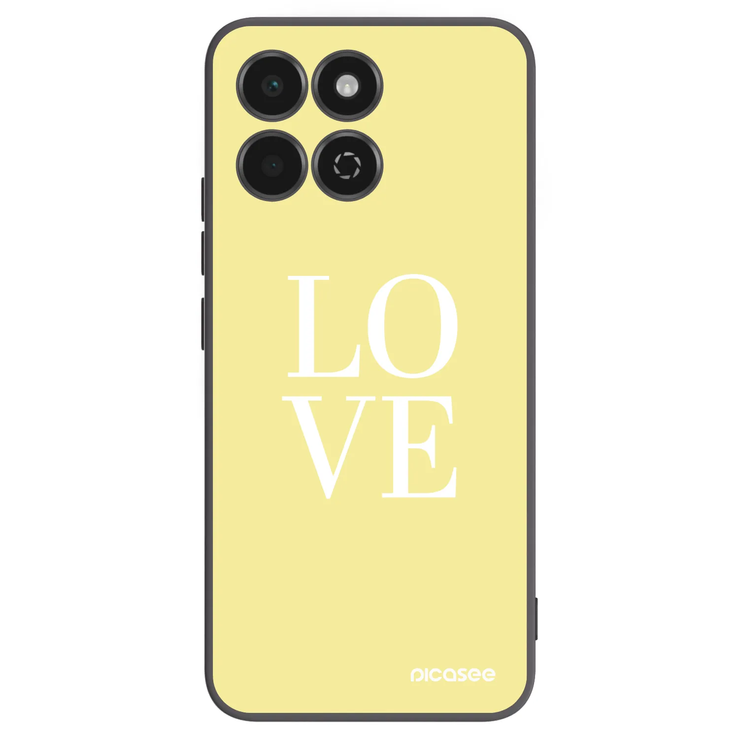 Picasee Μαύρη θήκη σιλικόνης για Honor 200 Smart 5G - Love