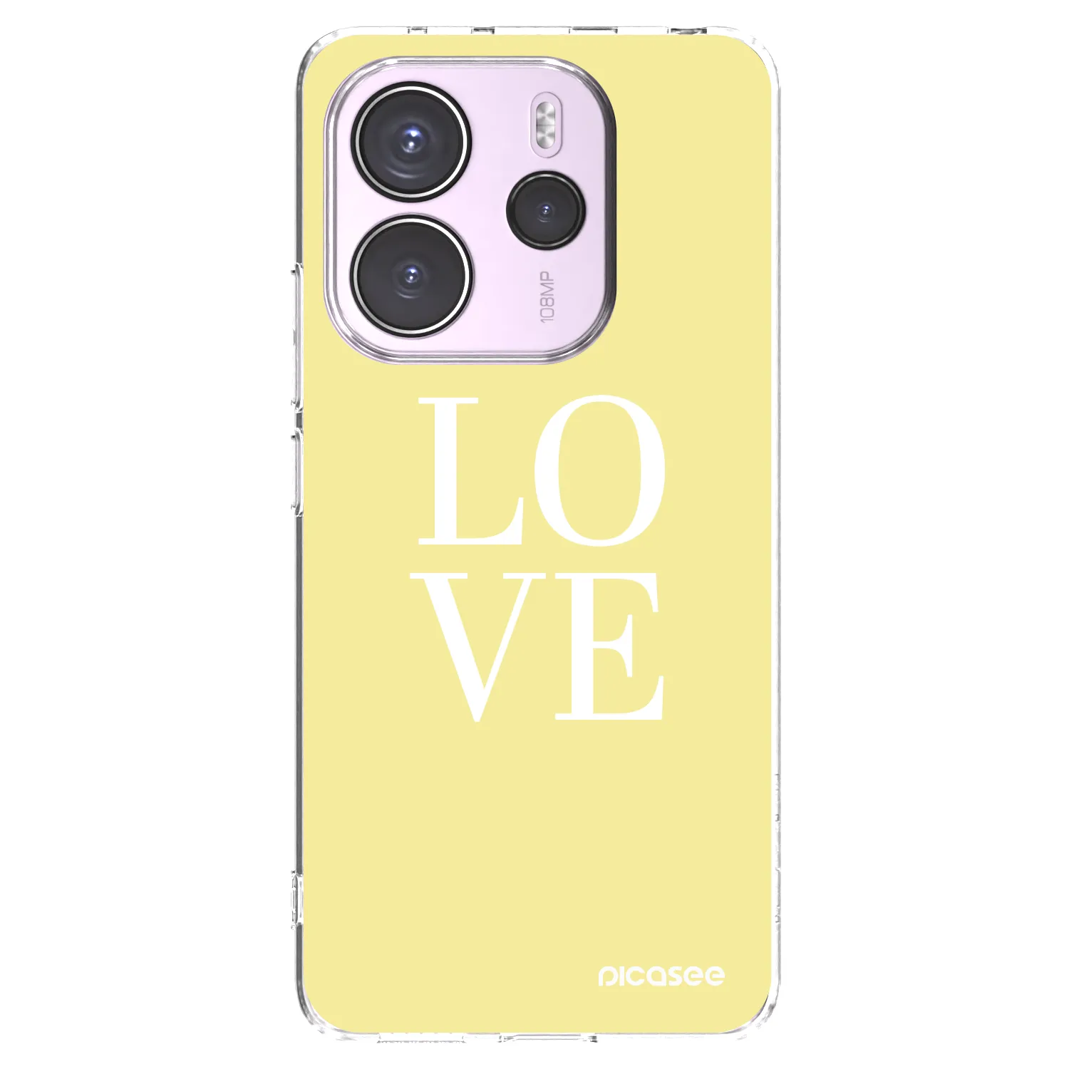 Picasee διαφανής θήκη σιλικόνης Xiaomi Redmi Note 14 4G - Love
