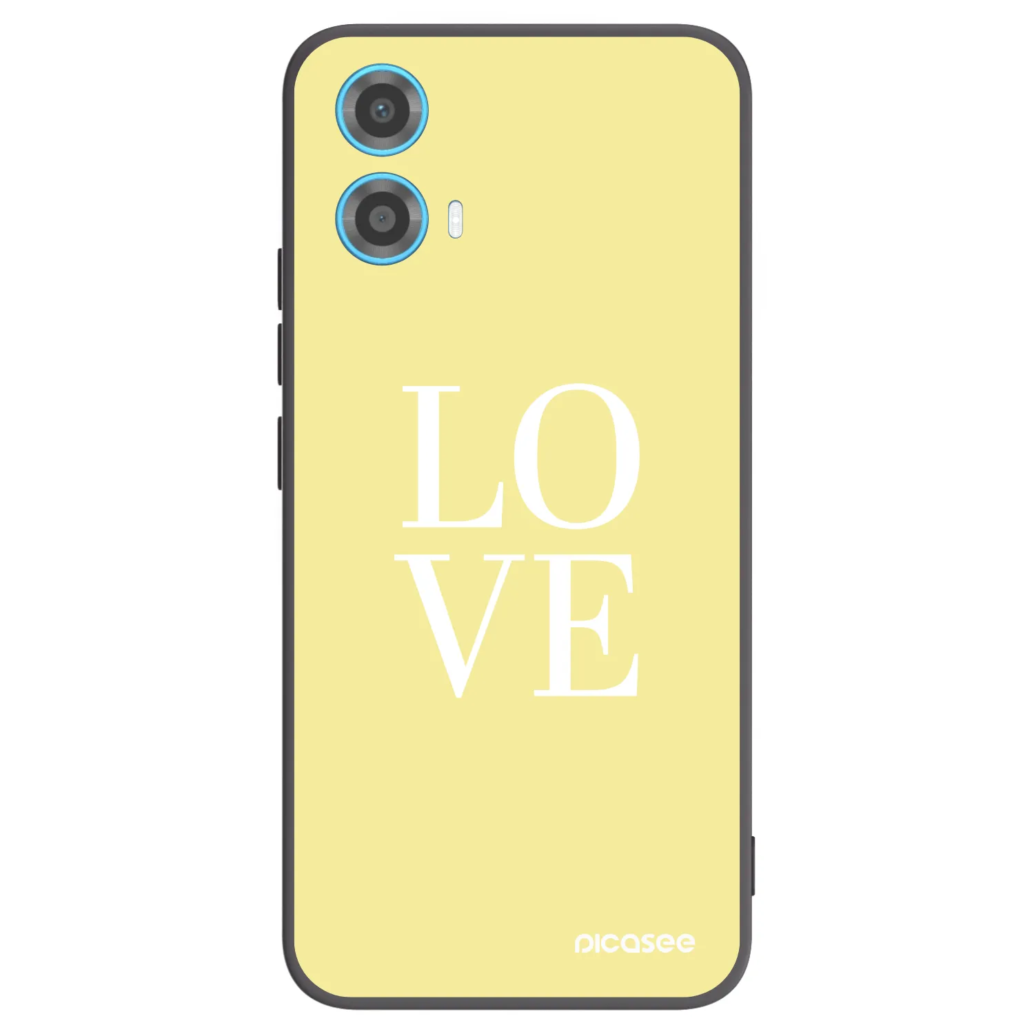 Picasee Μαύρη θήκη σιλικόνης για Motorola Moto G34 5G - Love